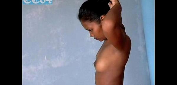  Dusky and sexy Asha Kumara stripping naked and taking shower
